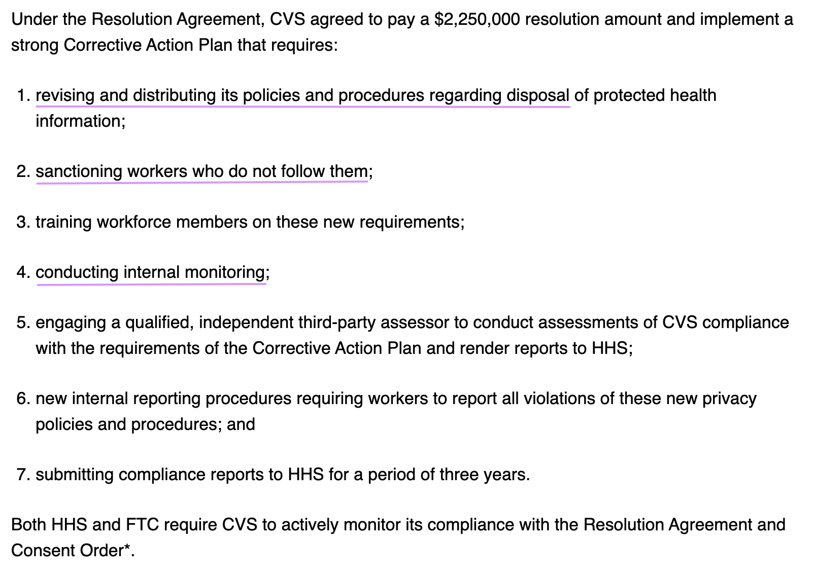 screenshot of case documents