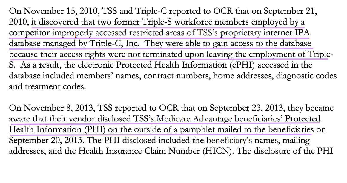 screenshot of case documents