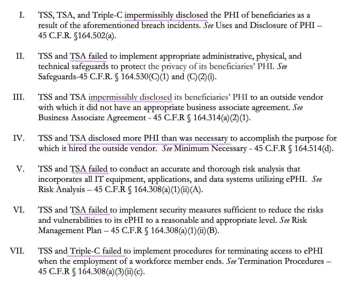 screenshot of case documents