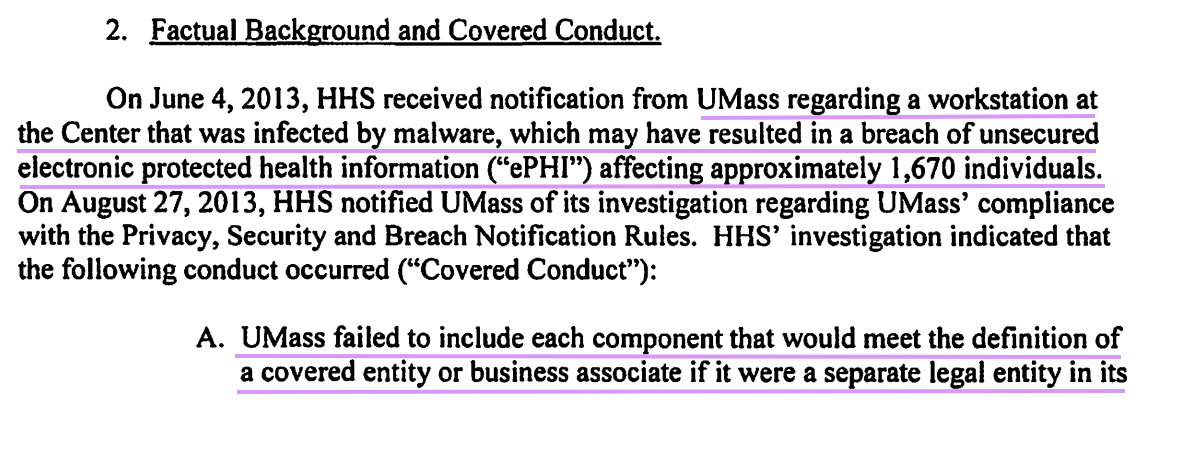 screenshot of case documents