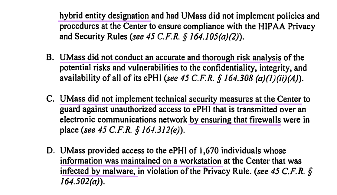 screenshot of case documents