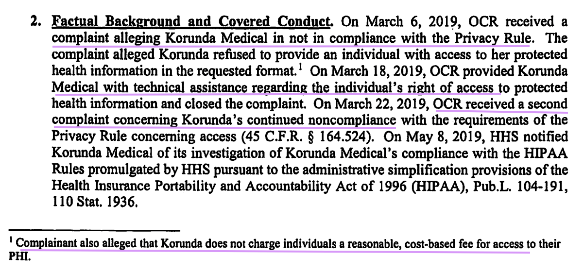 screenshot of case documents